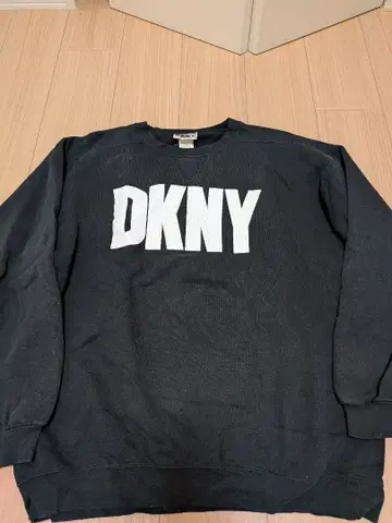 DKNY 90년대 로고 맨투맨 트레이닝복 빈티지 블랙