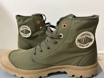 PALLADIUM 하이컷 스니커즈 올리브 그린