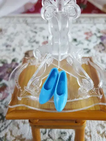 초대 리카짱용 파랑 하이힐 신발