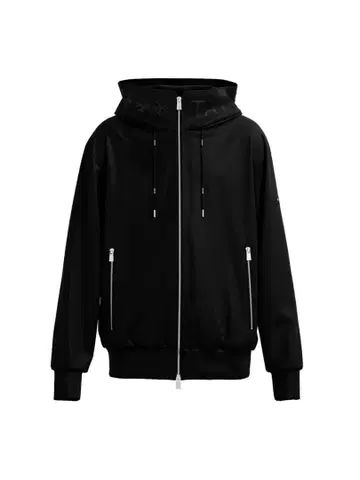 블랙 후드 부착 후드티 [ 미사용 ]