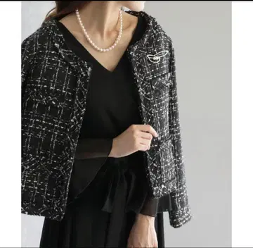 트위드 자켓과 원피스