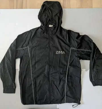 ZIMA 후드 부착 나일론 자켓 블랙