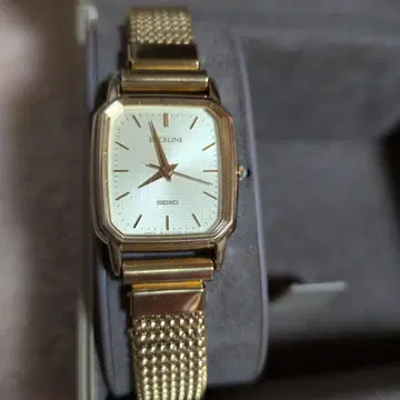SEIKO Bellini 골드 메쉬 손목시계