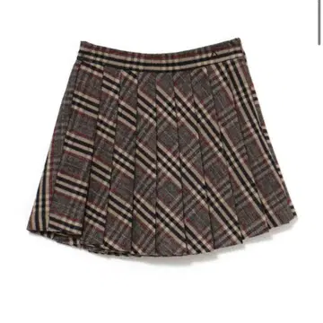 ANDMARY Monica check pleats mini skirt