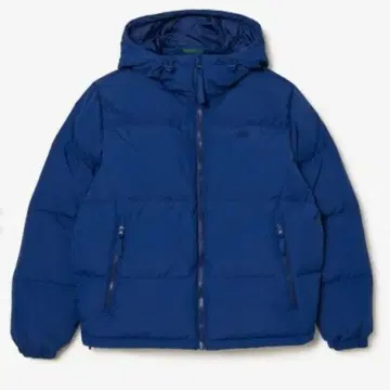 LACOSTE 블루 다운 자켓 후드 부착 새상품
