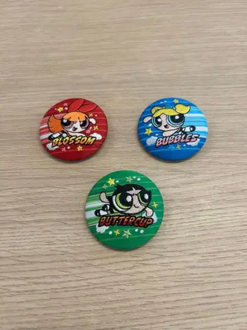 파워퍼프걸스 자수 캔뱃지