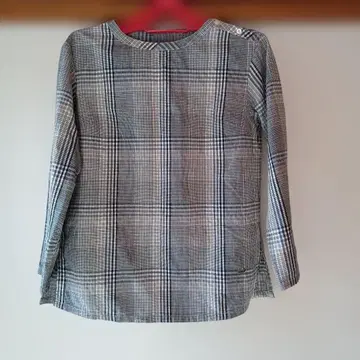 CROCODILE 체크 무늬 긴팔 셔츠 L 사이즈