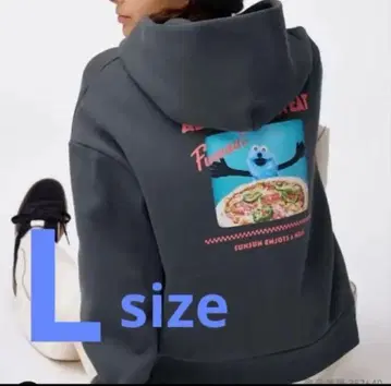 [ 미사용 새상품 ] GU 퍼펫 순순 헤비 웨이트 맨투맨 후드티 L