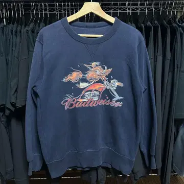 [ 즉발 ] Budweiser 버드와이저 네이비 맨투맨 M 사이즈 상당