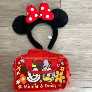 미니 마우스 귀와 백 세트 머리띠