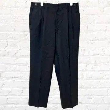 테이퍼드 팬츠 슬랙스 스트레이트 팬츠 턱인 블랙 포멀