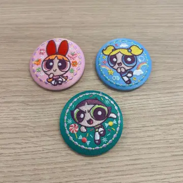 파워퍼프걸스 자수 캔뱃지