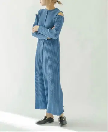 mystic 미스틱 어깨 트임 2WAY 맥시 원피스