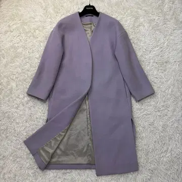 새상품급 밴야드 스톰 노카라 코트 울 파스텔 컬러 0 사이즈