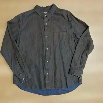 네스트로브 컨팩트 인디고 염색 린넨 셔츠