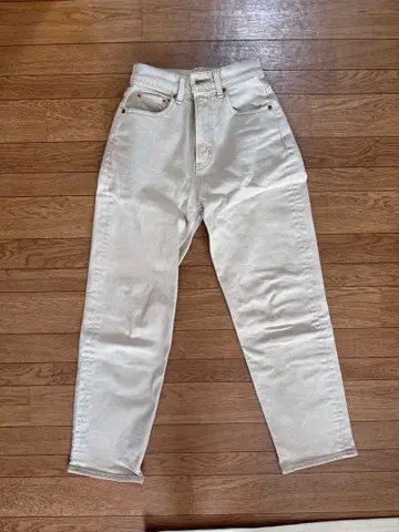 MOUSSY 베이지 스트레이트 데님