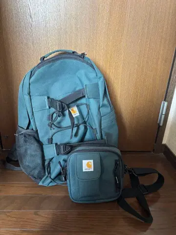 Carhartt 다크 그린 백팩 숄더백 세트