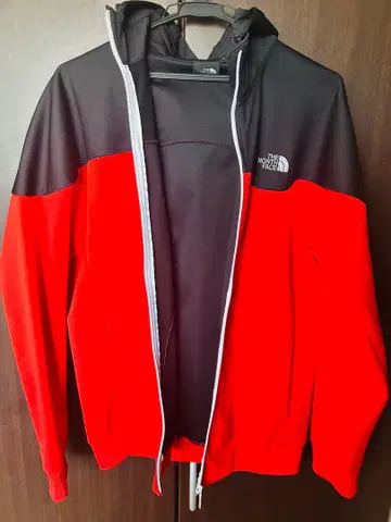 THE NORTH FACE 풀집업 자켓 빨간색 블랙 L 사이즈