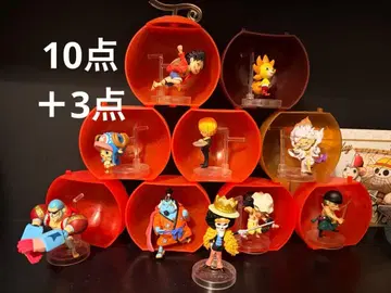 원피스 실물 ONE PIECE 피규어 밀짚모자 일당 세트 루피