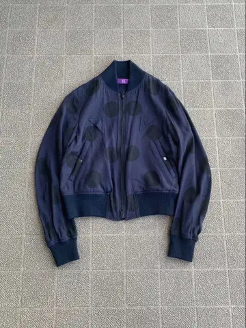 Y's 도트 무늬 블루종