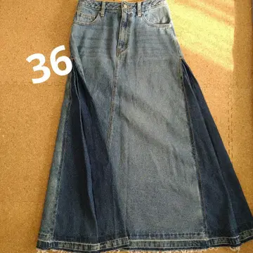 르 데님 SLOBE IENA 플레어 롱 스커트