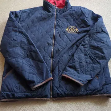 빅 사이즈 TOMMY HILFIGER 리버서블 퀼팅 자켓 XL