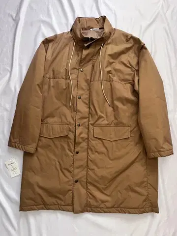 AURALEE FINX NYLON OX BATTINGHOODED COAT