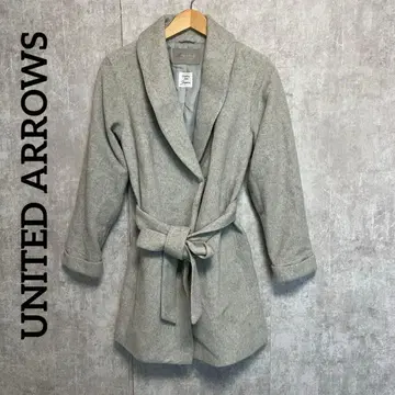 UNITED ARROWS 유나이티드 애로우즈 그레이 울 캐시미어 코트