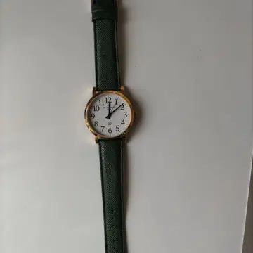그린 컬러 스트랩 여성용 시계 ClockHouse