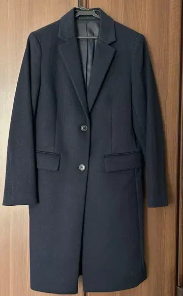 [ UNIQLO ] 네이비 체스터 코트 투버튼 M