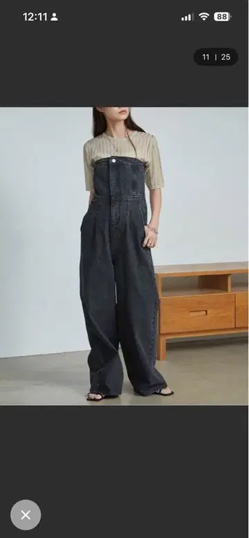 살로펫 오버롤 LL 사이즈 다크 데님 라이트 데님