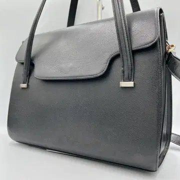 MORABITO 모라비토 카프 가죽 블랙 핸드백 포멀