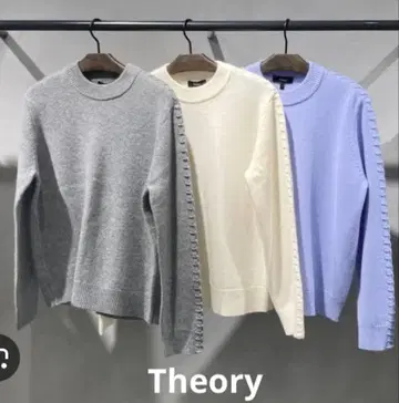 새상품급 띠어리 22AW BLANKET 스티치 풀오버 니트 S