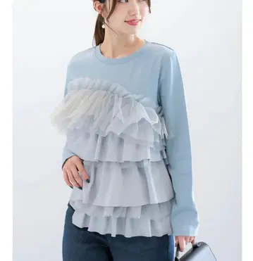 [ 키지마 아스카 콜라보 ] 프릴 콤비 상의