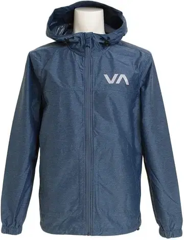 RVCA 나일론 자켓 트레이닝 후드티 L 블루 풀 집업