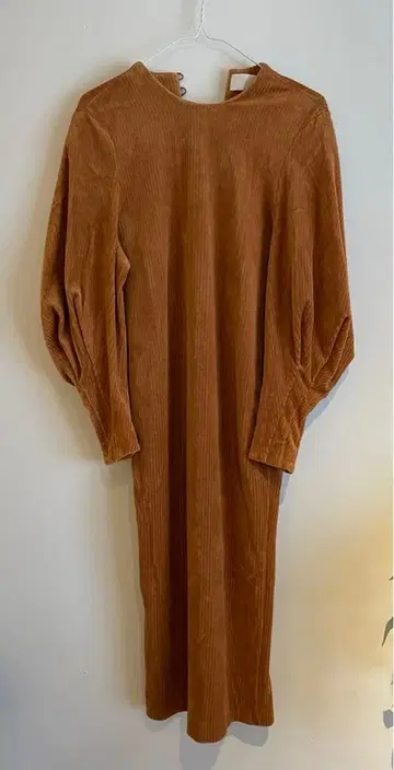 mame Ribbed Velour Jersey Dress