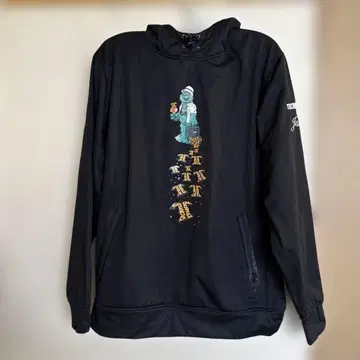 TECHNINE 후드 부착 후드티 블랙 스노우보드