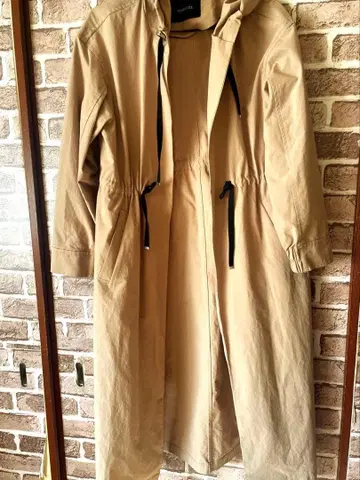 SIMPLICITE 심플리시떼 스프링 코트 롱 코트 후드 부착