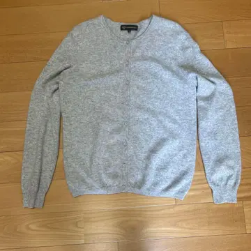 캐시미어 월드 캐시미어 100% 가디건 라이트 그레이