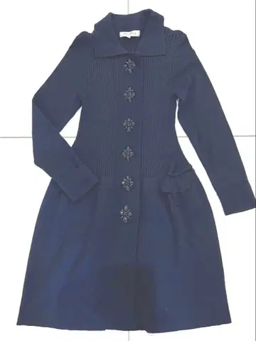 Super Beauty 네이비 긴팔 롱 가디건