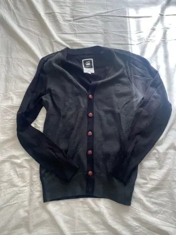 지스타 로우 다크 그레이 가디건