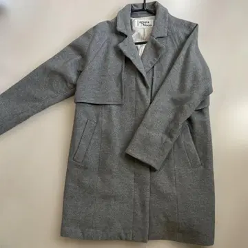 그레이 체스터 코트 오픈 프론트