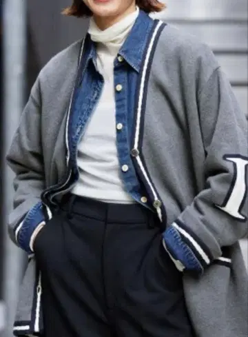 IENA 레터드 가디건 그레이