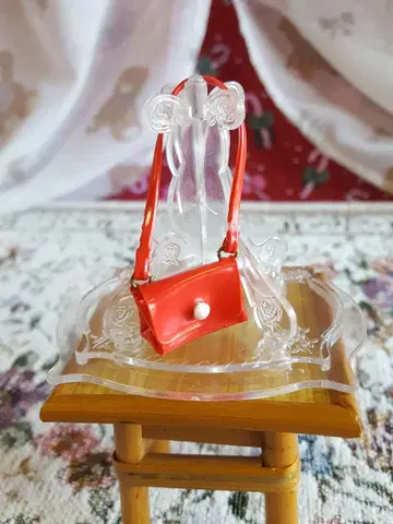 초대 리카짱 빨간색 핸드백 백 숄더 리카짱 쇼와 빨간색