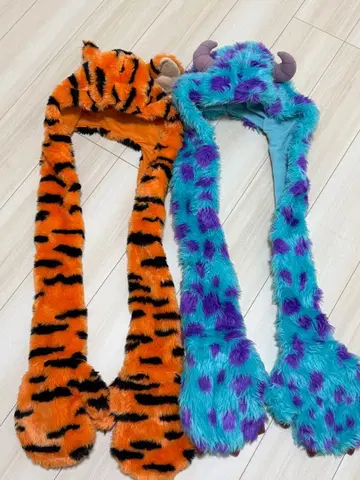 디즈니 머플러 캡 팬캡 샐리 티거 세트