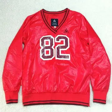 새상품급! 르꼬끄골프 로고 자수 빅 숫자 프린트 충전솜 스니드 (L)