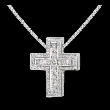 [ N002 ] 남성용 실버 목걸이 액세서리 여성용 크로스 십자가