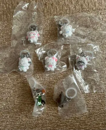 산리오 포근포근 스노우 리틀 나이트메어 마스코트 액세서리 세트