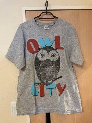 OWL CITY 올빼미 T셔츠 그레이 L사이즈