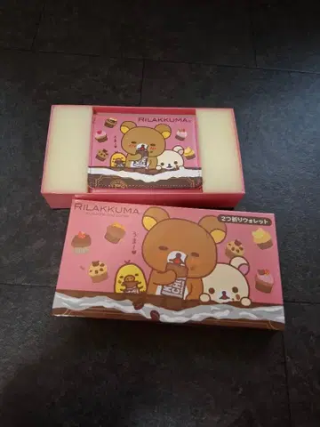 미사용품 리락쿠마 접이식 지갑 접이식 지갑